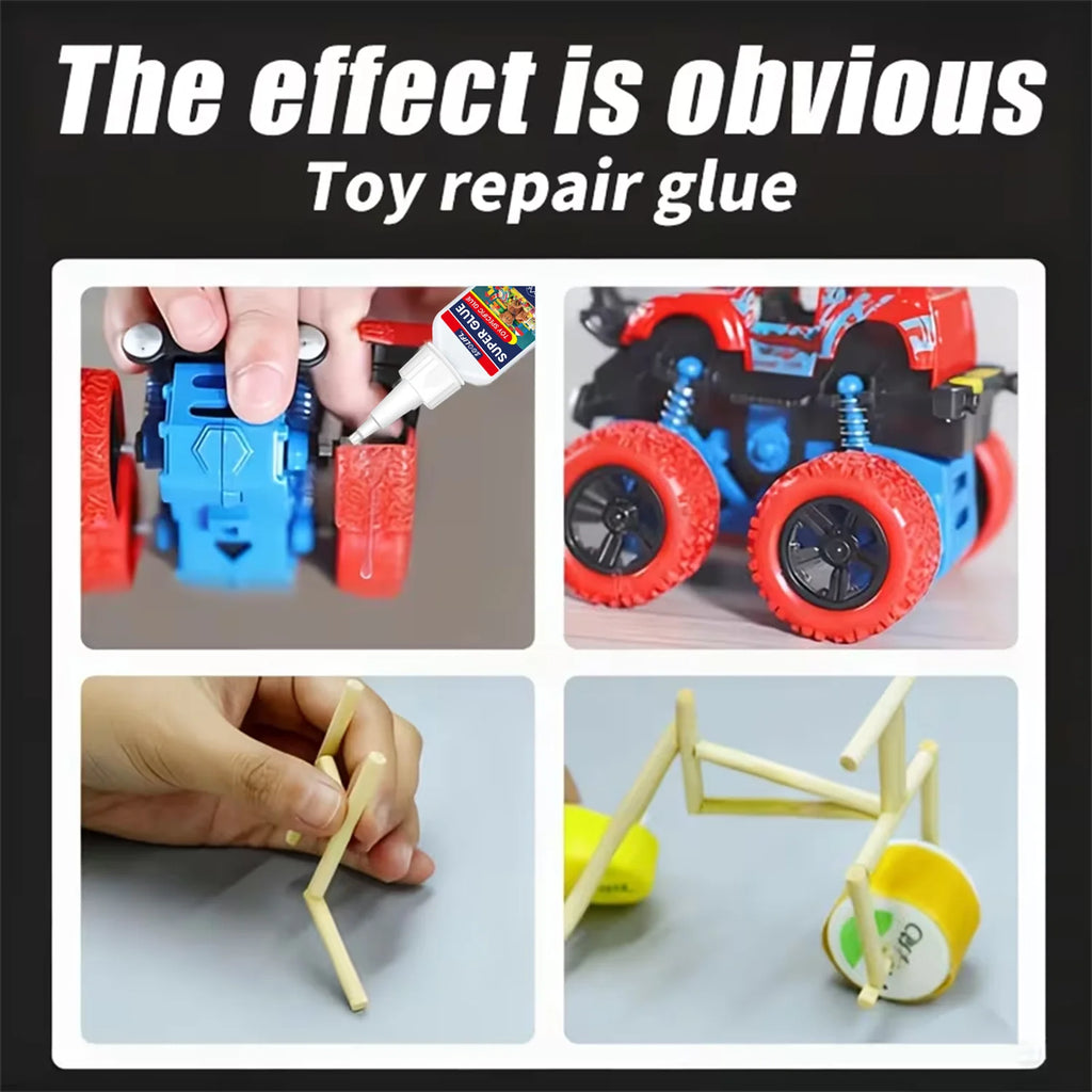Super Glue Instant Strong Adhesive Fast Drying Clear Glue For Toy Repair Plastic Model Doll Metal Wood Ceramic