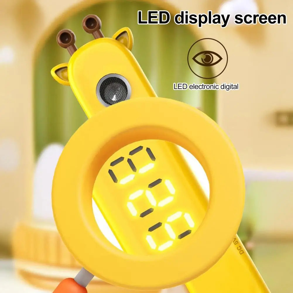 Kids Digital Height Measuring Device Cartoon Giraffe Cordless Height Stadiometer Portable Accurate Smart Children Adults