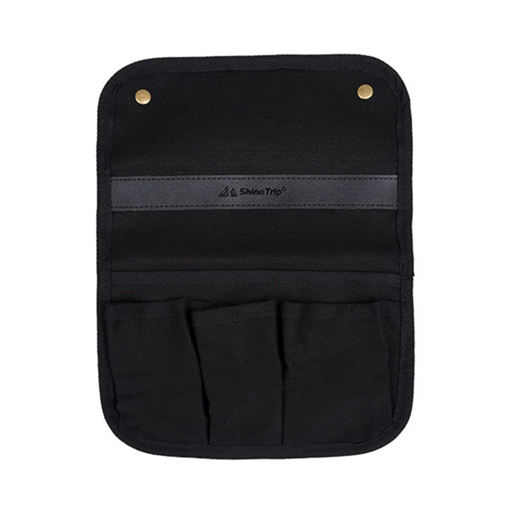 Camping Chair Armrest Storage Bag Multifunctional Chair Armrest Organizer Canvas Couch Arm Organizer Portable for Outdoor Travel