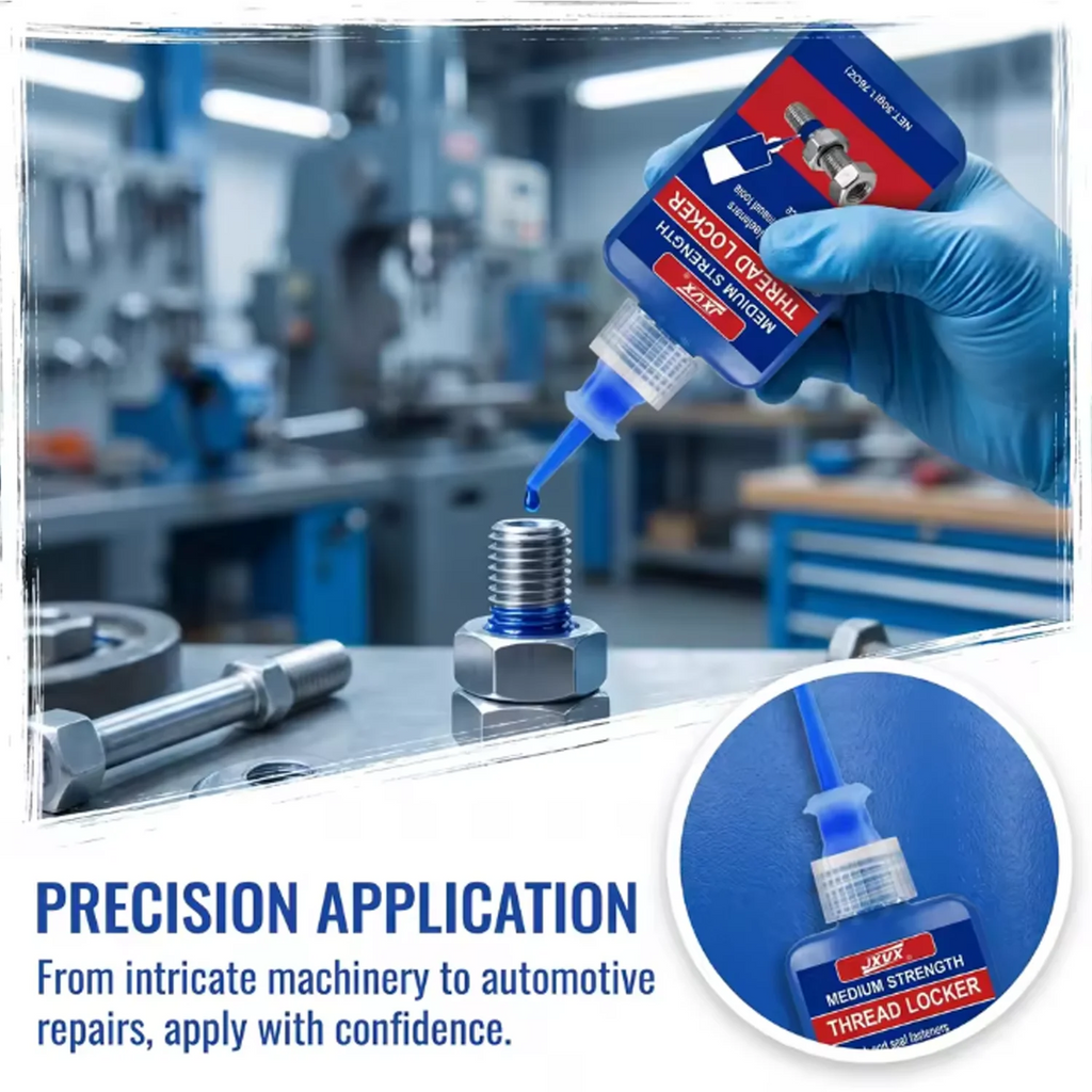 New 50ml Screw Glue, Fast Curing Threading Agent, Anaerobic Adhesive, Corrosion Resistant, Anti-Peeling, Medium Strength Blue Th