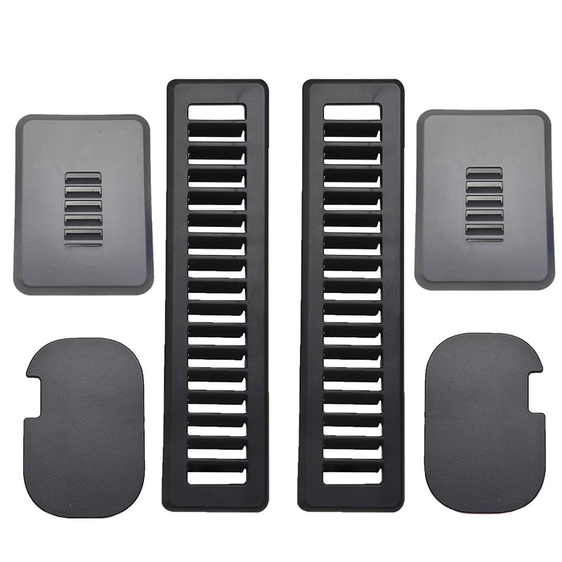 6pcs RV Tail Door Rear C Pillars Covers Decorative Cover Plate For Black Ford Transit Custom 2012-2023 Van Car Accessories