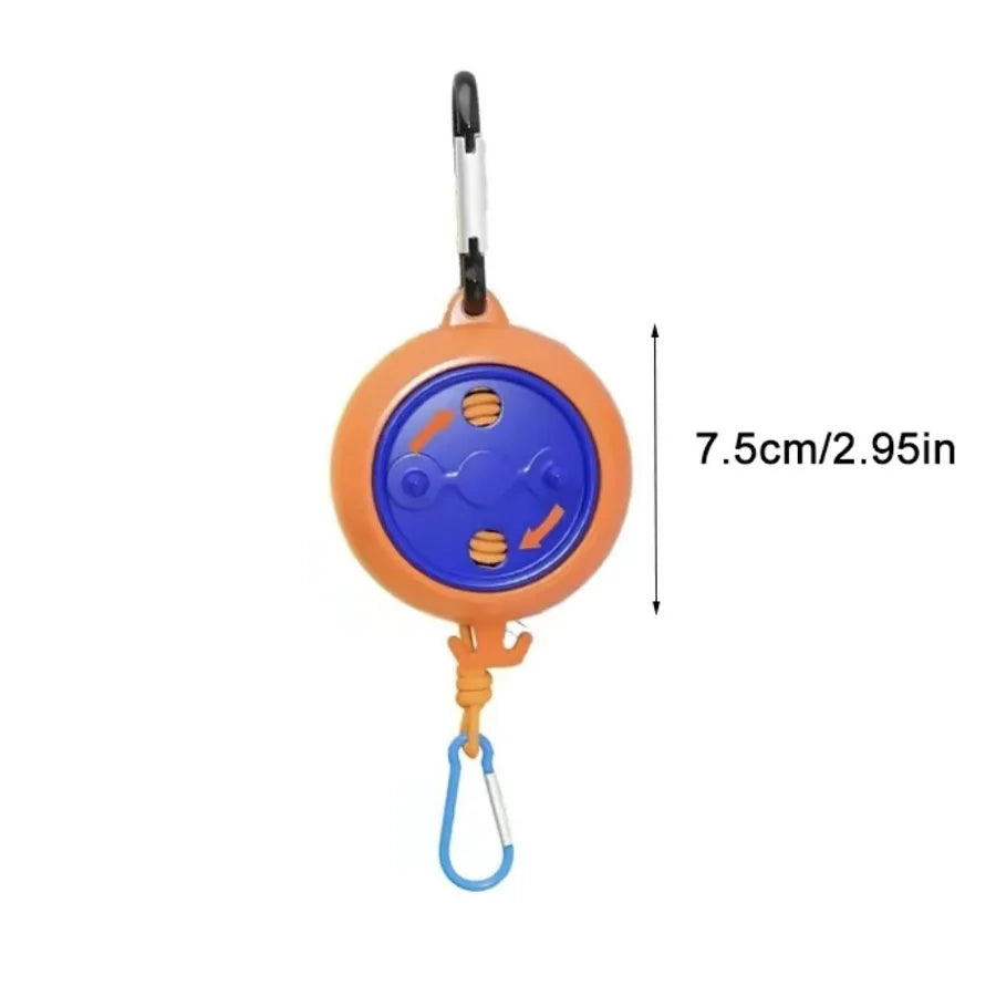 Portable Travel Clothesline, Windproof & Non-Slip Retractable Clothes Line, Punch-Free Invisible Drying Rope for Hotel