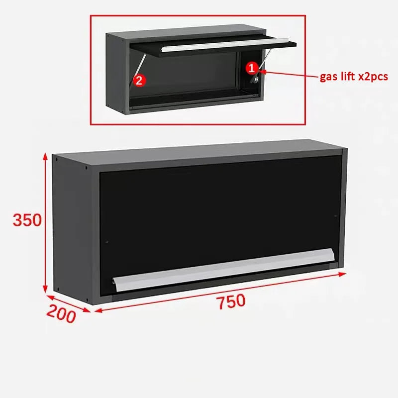Modular Heavy-Duty Tool Cabinet Industrial Rolling Storage Workstation with Drawers for Garage Workshop Mechanic Organizer