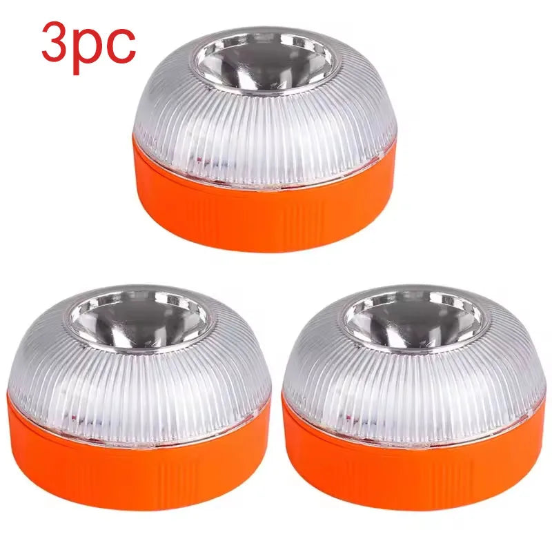 Led Car Strobe Warning Light Flashing Light Portable Emergency Light Magnetic Induction Road Accident Light  Safety Accessory
