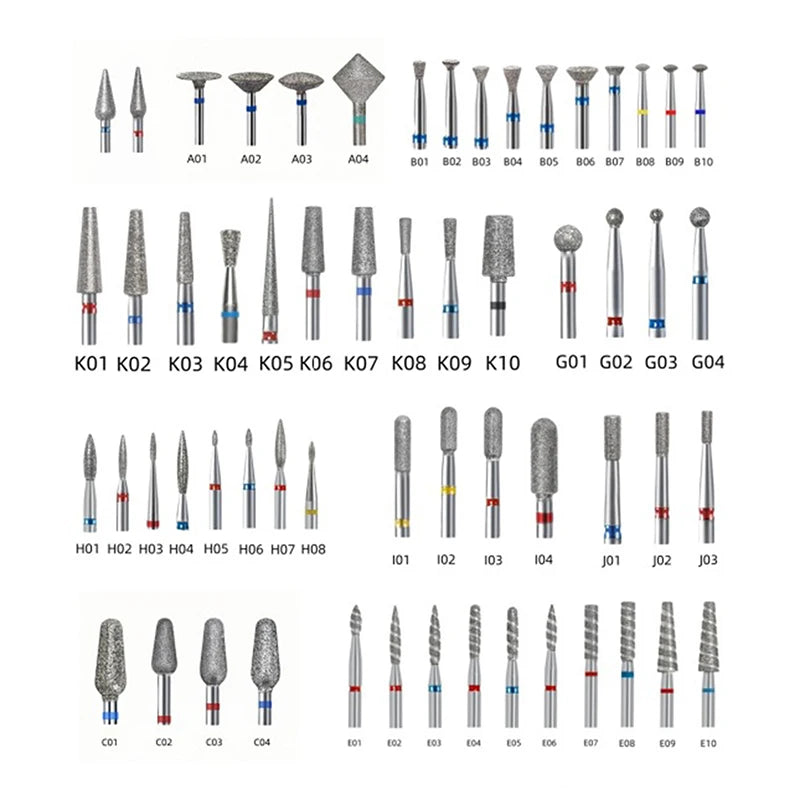 Hot Sale New Nail Drill Bit Mill Cutter All For Manicure Machine Bit Tools Accessories Cuticle Clean For Removing Nail Gel