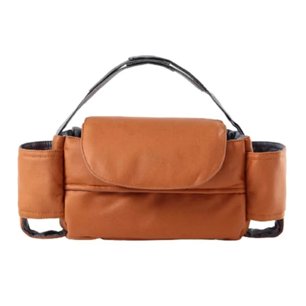 Large Capacity Baby Pram Organizer Multifunctional Insulated Pocket Travel Diaper Bag Detachable Design Solid Color