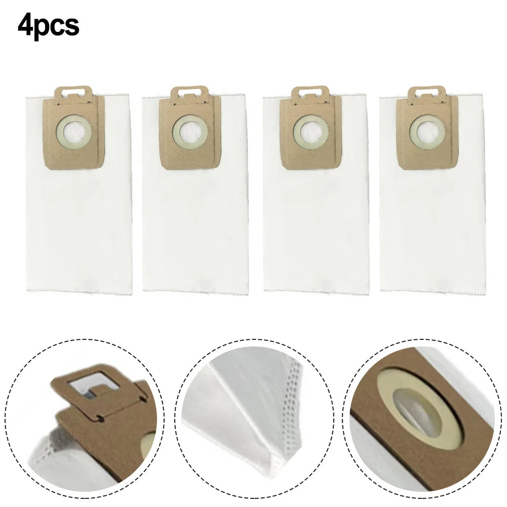 4pcs Dust Bags For Nilfisk Eco,P10/P12/P20/ P40 For Jubileum Replace Number 107407639,128389187 Vacuum Cleaner Parts