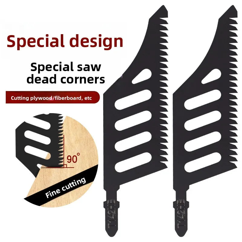 5pcs T142HB Jigsaw Blade Curved Scroll Saw Blades For Precision Cutting T Shank Flush Cut Replacement Jigsaw Blade