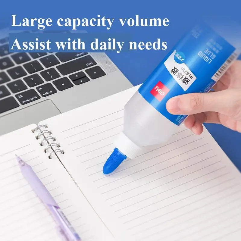 Deli 6357 Large Bottle Water Glue, 500ml Liquid Adhesive for Office, Home, School - Student Friendly Glue