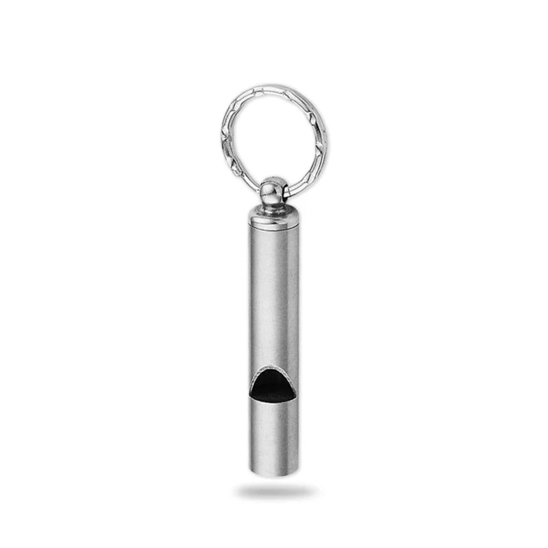 High Quality Stainless Steel Emergency Whistle Ultralight Safety Whistle Keychain Outdoor Hiking Camping Survival Supplies