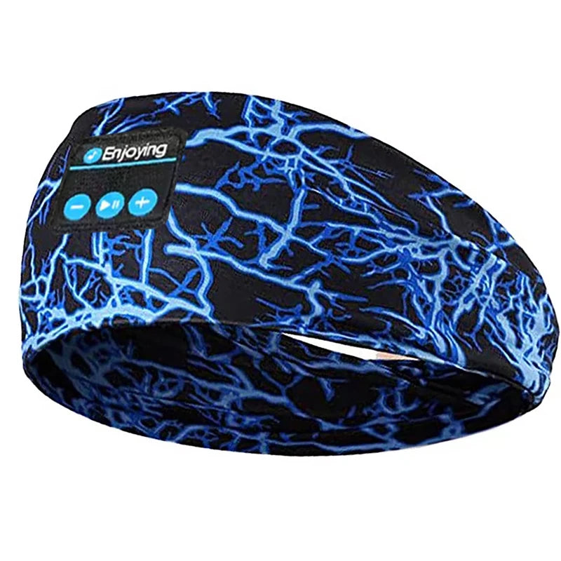 Bluetooth Earphones Sports Headband Elastic Wireless Headphones Music Sleeping Eye Mask Wireless Bluetooth Headset Yoga Headband