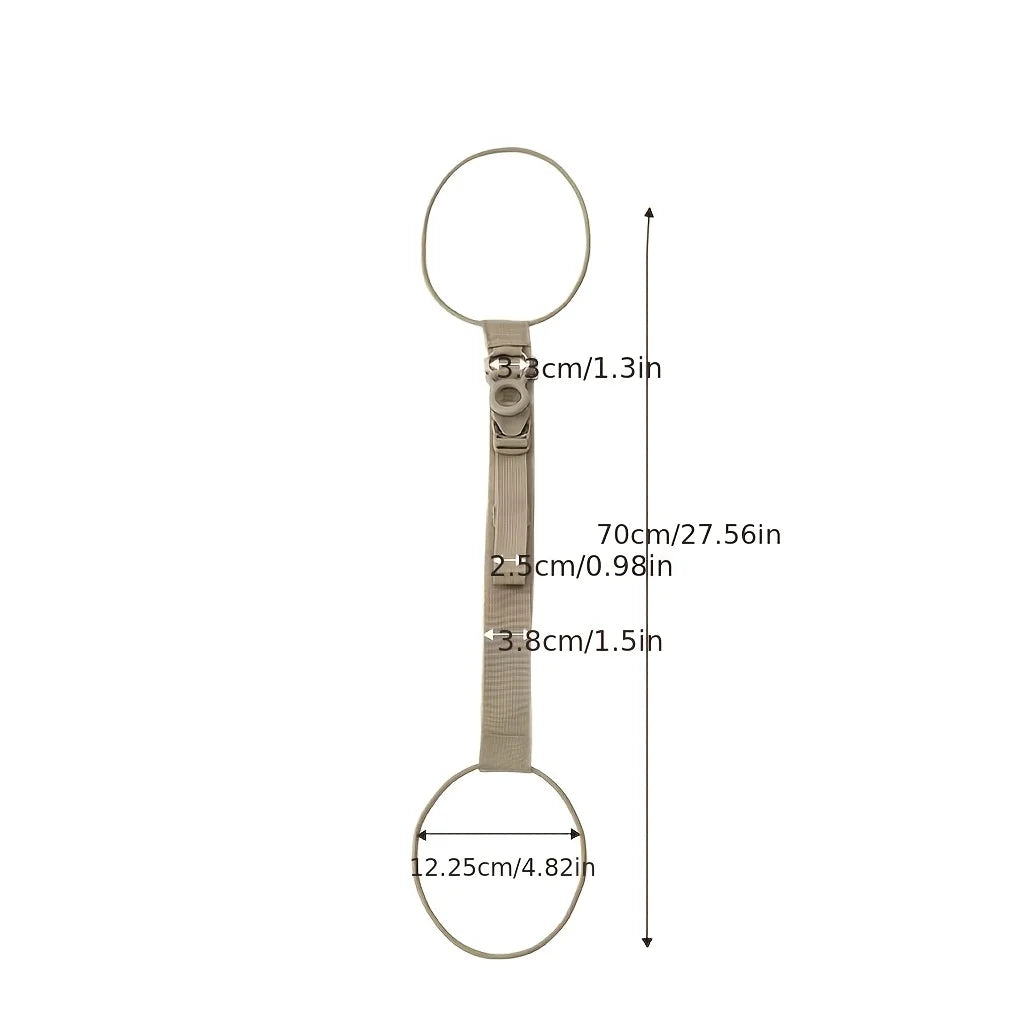 Adjustable Luggage Straps 2-in-1 with Lock Buckle Quick Release Clip Lightweight Easy Use for Backpack Suitcase