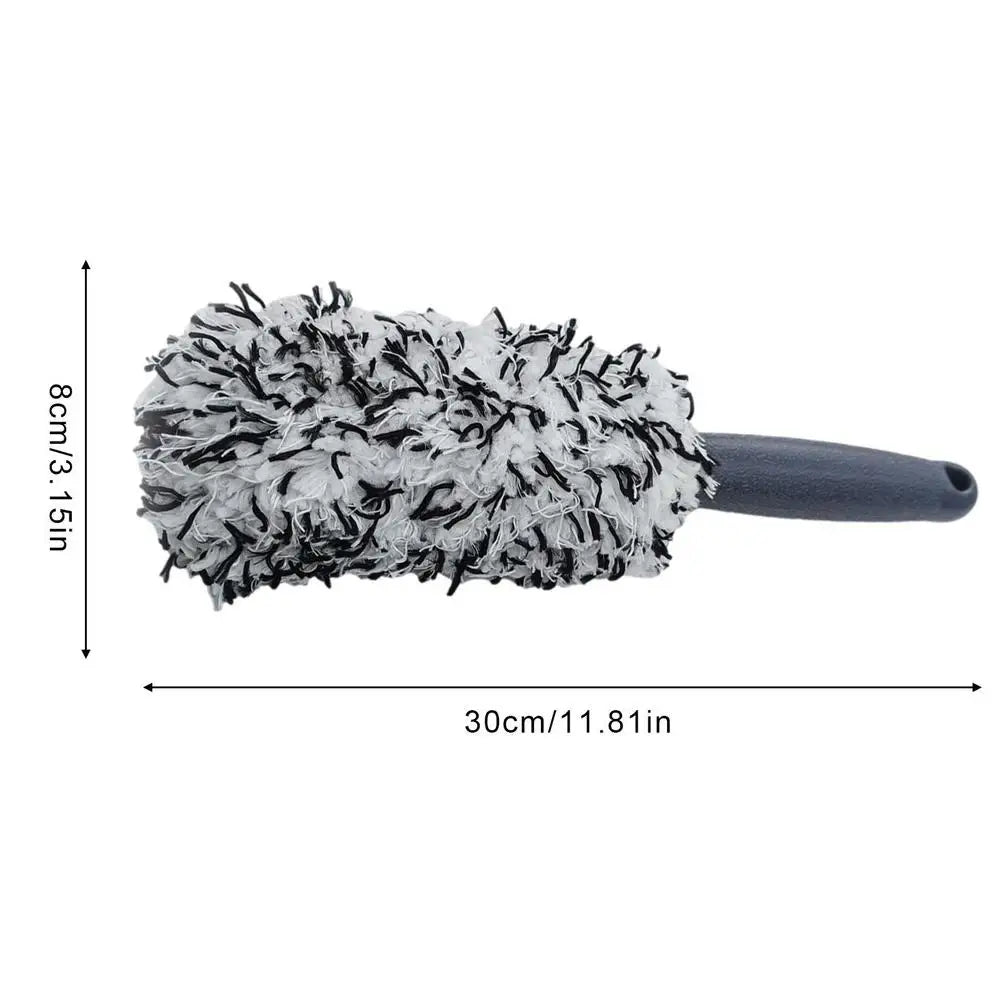 Car Wheel Brush Long Handle Auto Rims Cleaning Scrub Brushes Soft Plush Tire Scrubber Car Hubs Detailing Brush Car Maintenance