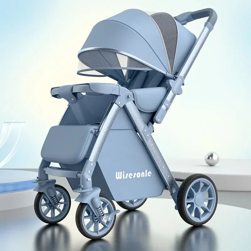Lightweight baby stroller, high landscape stroller,can sit or lie down in both directions,suitable for babies aged 0-5 years old