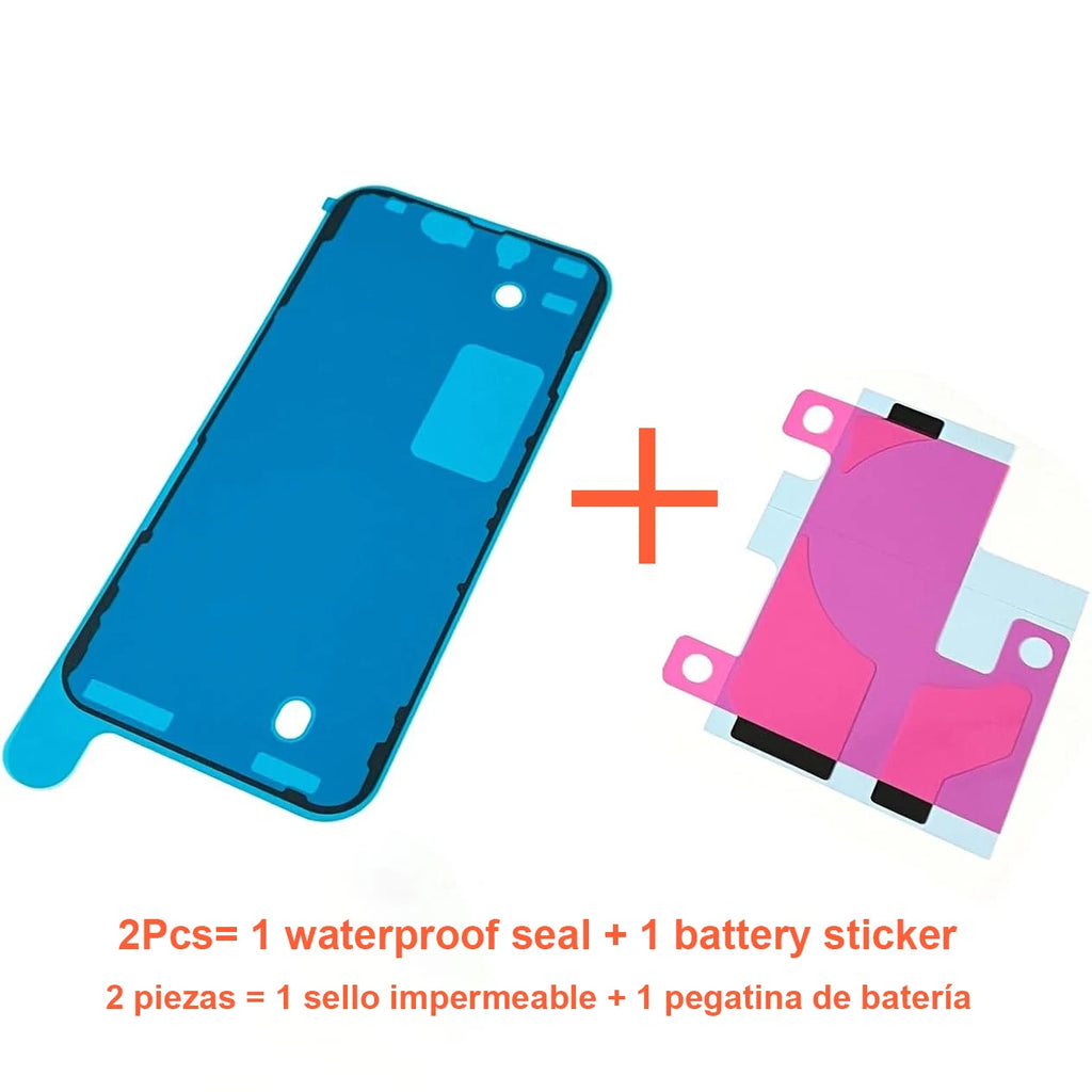 2pcs Waterproof Adhesive Sticker For iPhone 6 6s 7 8 Plus LCD Screen Frame Bezel Seal Tape Glue Battery Sticker White and Black