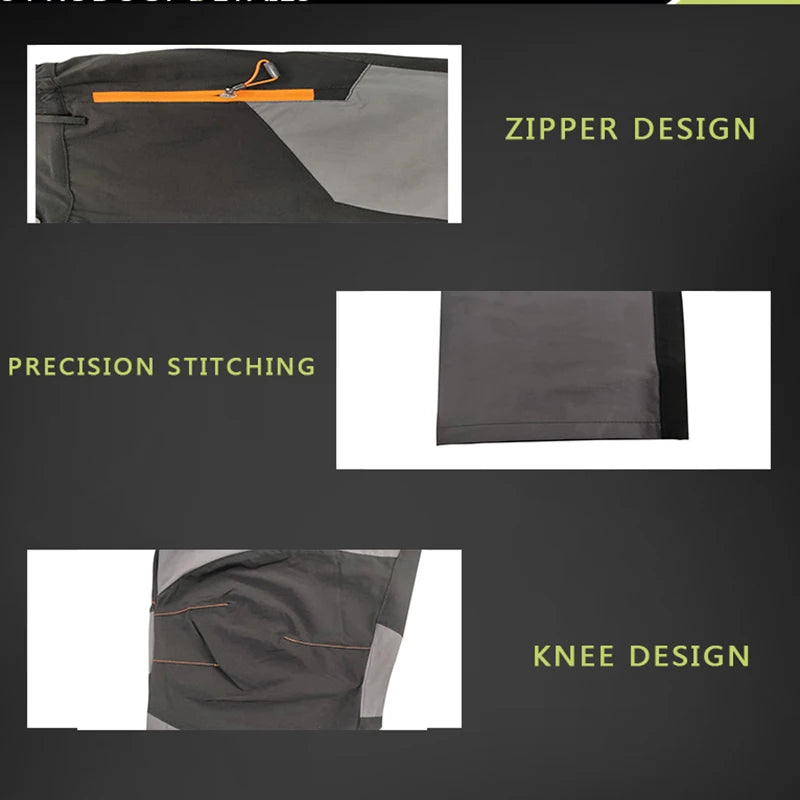 Elastic Mens Hiking Pants Outdoor Sport Summer Quick Dry Windproof Waterproof Trekking Climbing Wear-resistant Breathable Pants