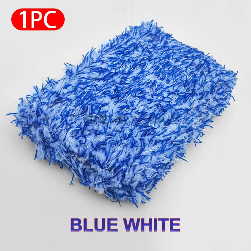 SEAMETAL Plush Car Wash Sponge Block High Water Absorption Clean Sponge Dust Removal Brushes Car Detailing Care Washing Supplies