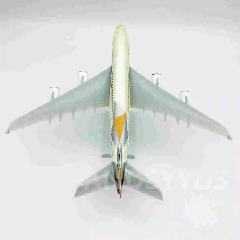 Aviation Replica Etihad A380 Aircraft Model Airplane 30CM Children Gift Kids Toys for Boy Etihad Scale 1/240 Resin Gift