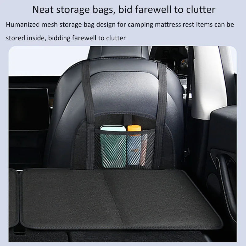Car Back Seat Extender Seat Cushion Travel Bed Camping Mattress Foldable Storage Storage Convenient Trunk Extension Plate