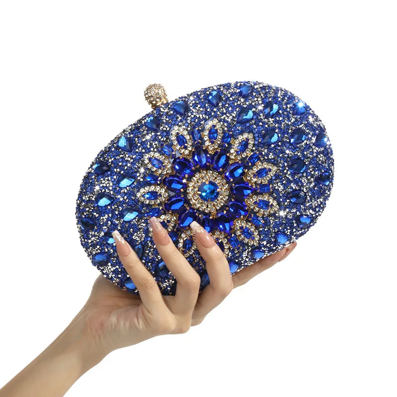 Luxury High Design Women Evening Bag Brand Party Banquet Glitter Bag for Ladies Wedding Clutch Handbag Shoulder Bag Chain Bolsas