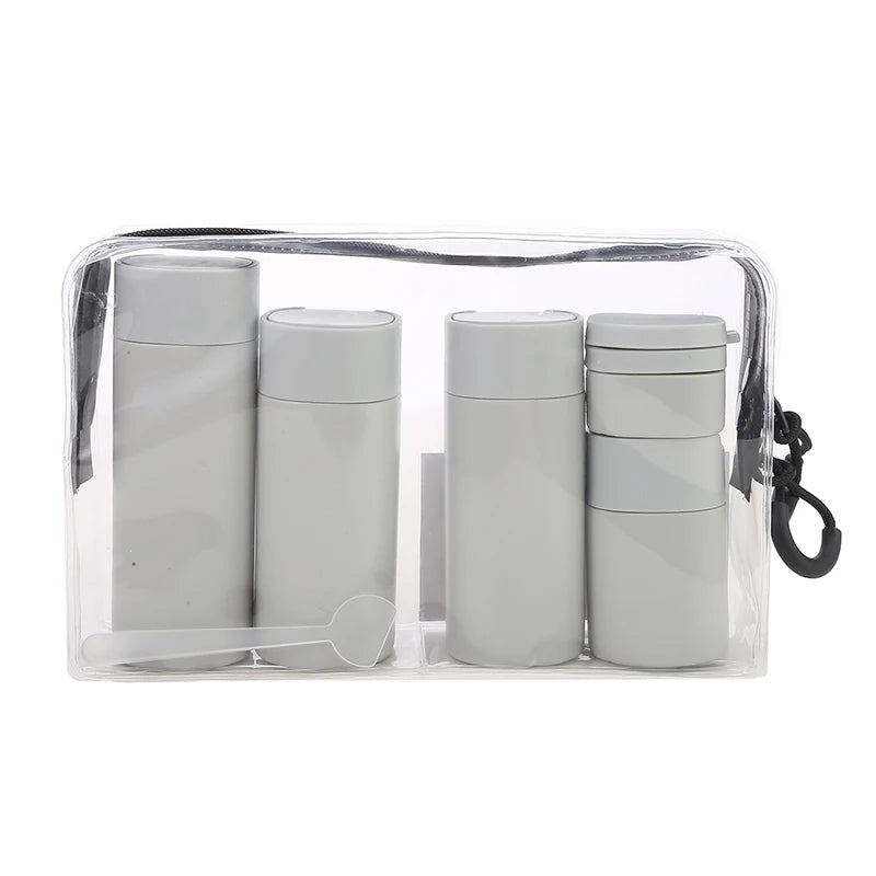 4PCS/Set Soft Squeeze Empty Refill Bottle Portable Travel Dispenser Container For Shampoo Shower Gel Cosmetic Liquid Storage