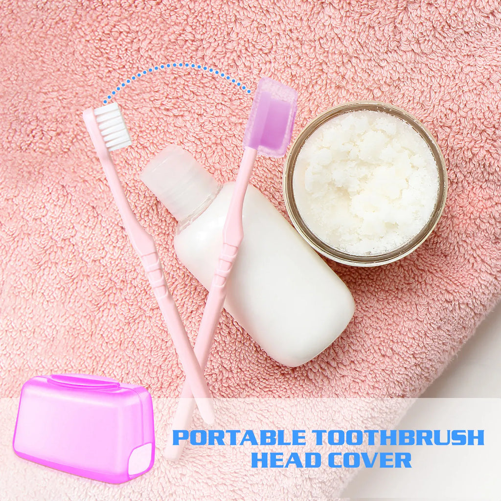 10Pcs Compact Lightweight Toothbrush Head Protective Covers Travel Toothbrush Caps Dustproof Hygienic Storage for Daily Use