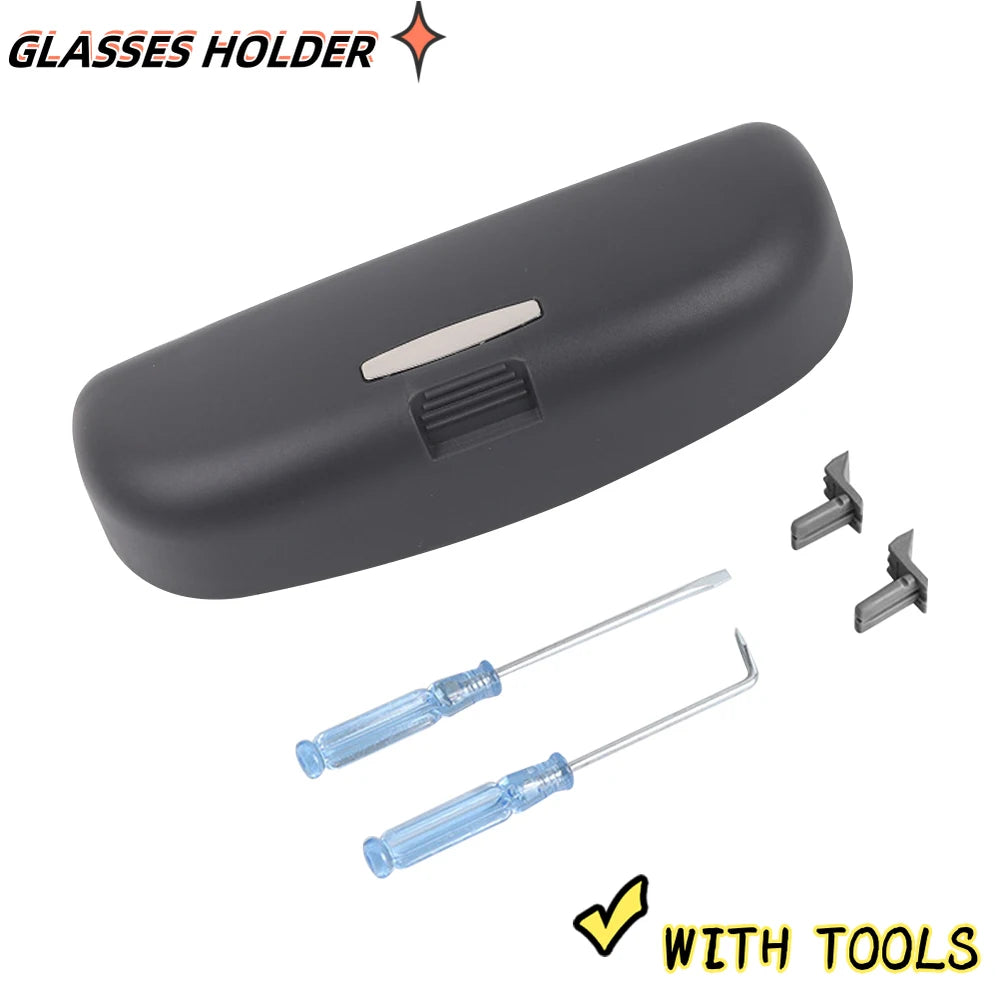 Car Glasses Box Storage Sunglasses Case Holder For Audi A5 A6 C7 C8 C6 A7 A8 Q3 Q5 Q7 A3 8V 8P S3 A4 B9 B8 Sportback Accessories