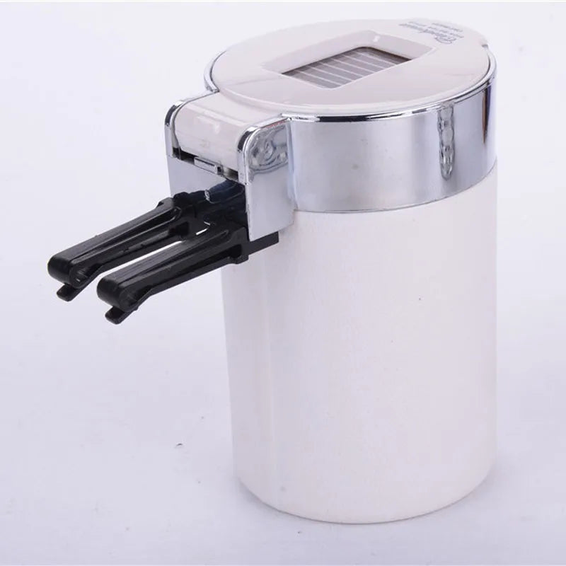 CHIZIYO Newest Car Portable Cigar Cigarette Ashtray Smokeless Carbon Fiber Car Ashtray With Led Light