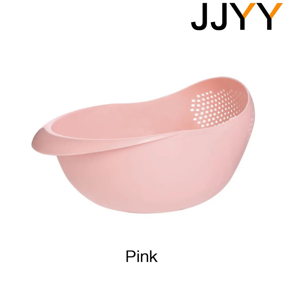 JJYY Rice Sieve Plastic Colander Sieve Rice Washing Filter Strainer Basket Kitchen Tools Food Beans Sieve Fruit Bowl Drainer