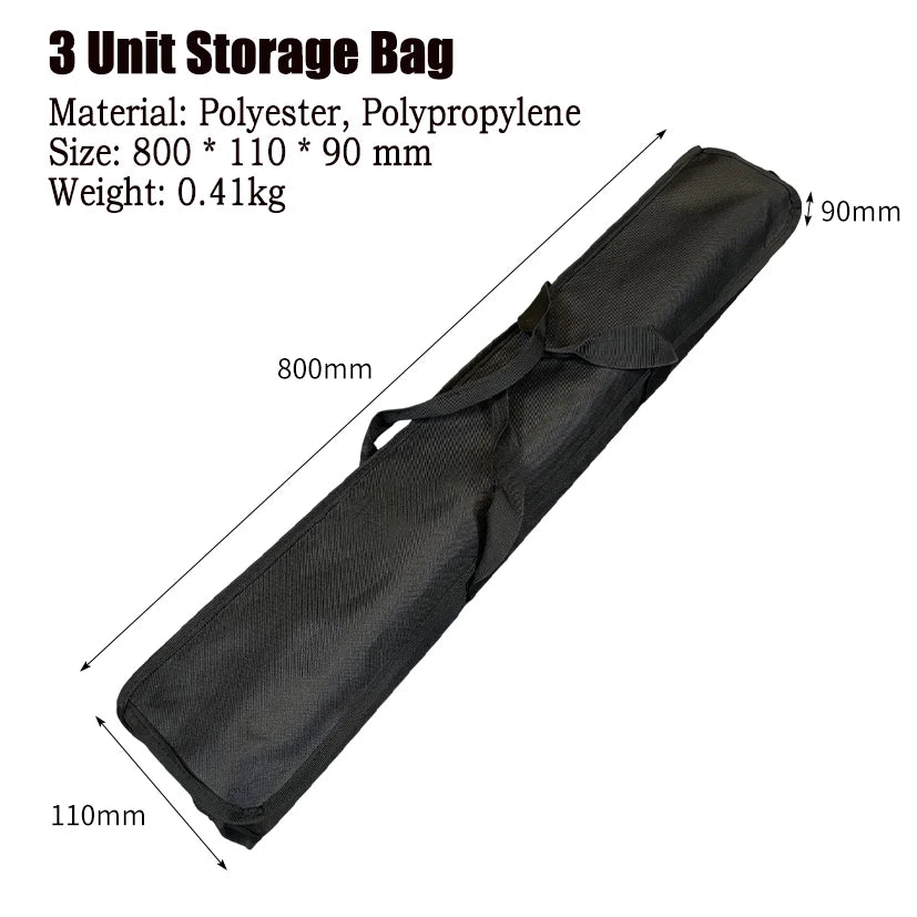 IGT Camping Table Removable Portable Storage IGT Black Camping Portable Folding Table Outdoor 2/3/4 Unit Table Legs
