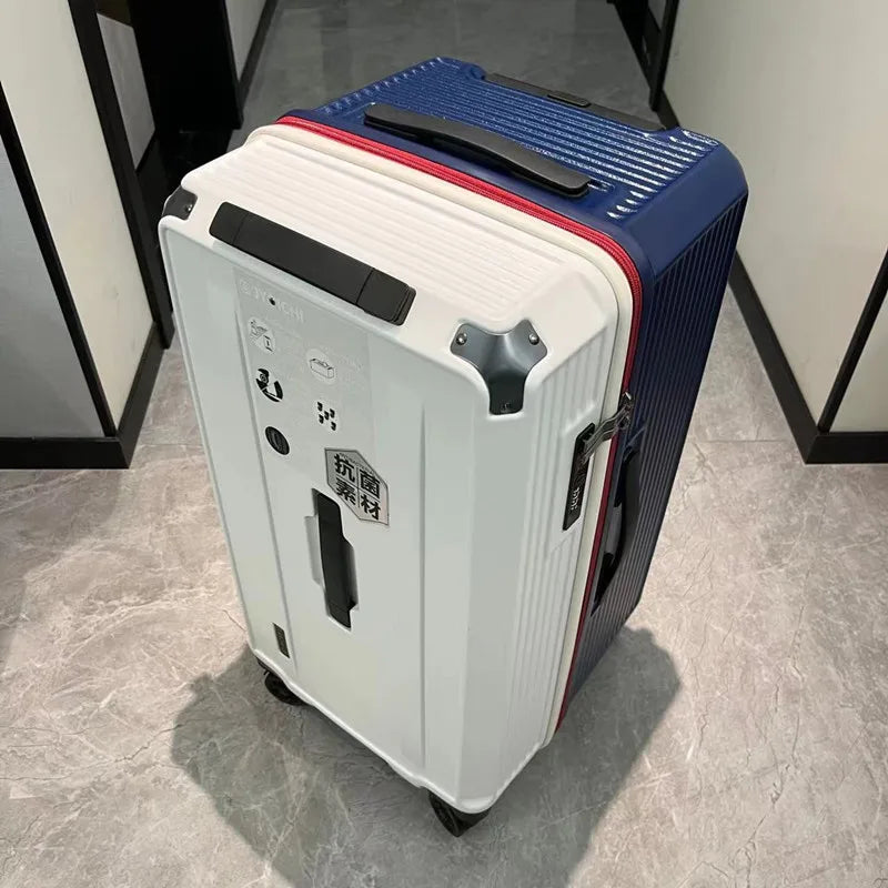 KLQDZMS High-quality Suitcase Large-capacity PC Trolley Case Women Boarding Box Family Travel Essentials Rolling Luggage Bag