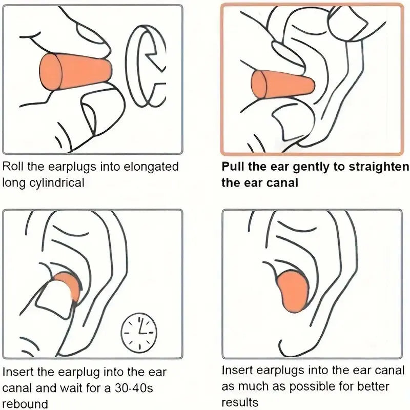 10/20/50Pairs Anti Noise Earplugs Work Study Sleep Travel Aircraft Noise Reduction Soft Foam Earplugs Separately Packaged
