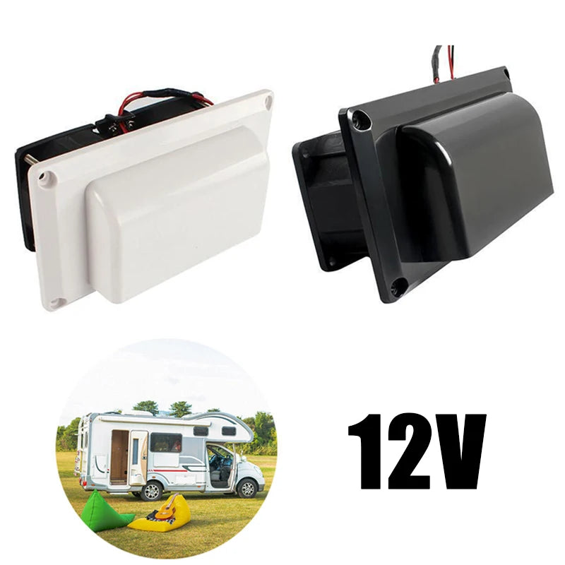 1Pc RVs Caravan Motorhome Trailer Side Air Vent Fan 12V 25W RV Ventilation Exhaust Fans For Camper Trailer Boat Marine Yacht