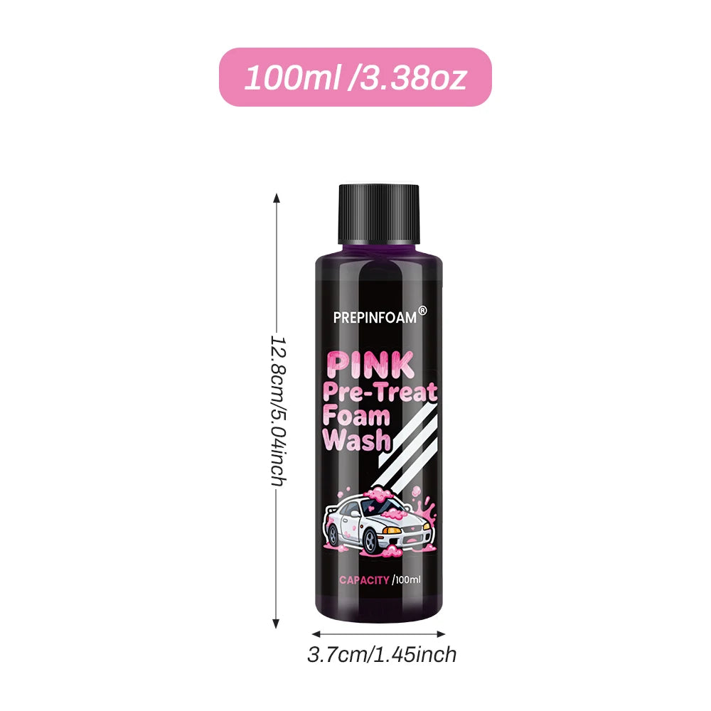 Pink Foaming Car Wash Soap Auto Wash Shampoo Active Foam Cleaner for For Snow Foam Lance / Foam Cannon / Foam Gun or Bucket Wash