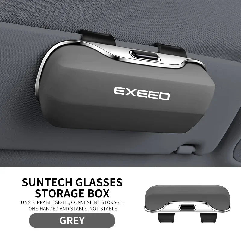 For Chery Exeed LX VX TXL RX Sterra ES ET ET I PHEV Key Accessories: Car Sun Visor Sunglasses Car Glasses Case Glasses Holder