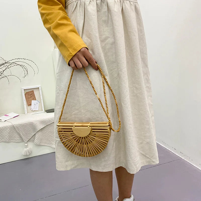 Versatile Crossbody Bags for Woman Shoulder Bags Niche Designer Bags Hollowed Out Beach Bag Trendy Purse and Handbags Сумка Sac