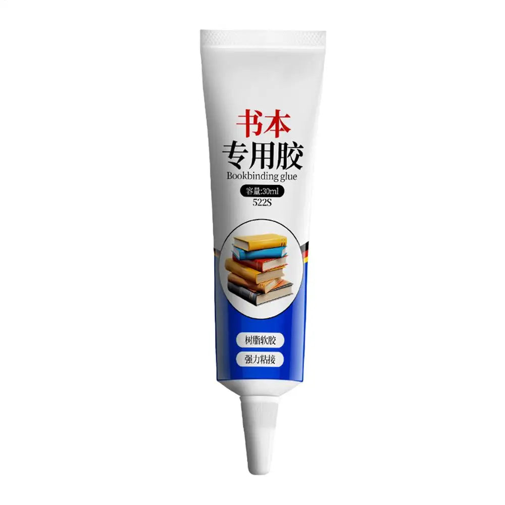DIY Multipurpose Flexible Clear Book Glue 30ML Strong Adhesive Paper Repair Glue Durable Craft Glue for Book Binding Envelopes