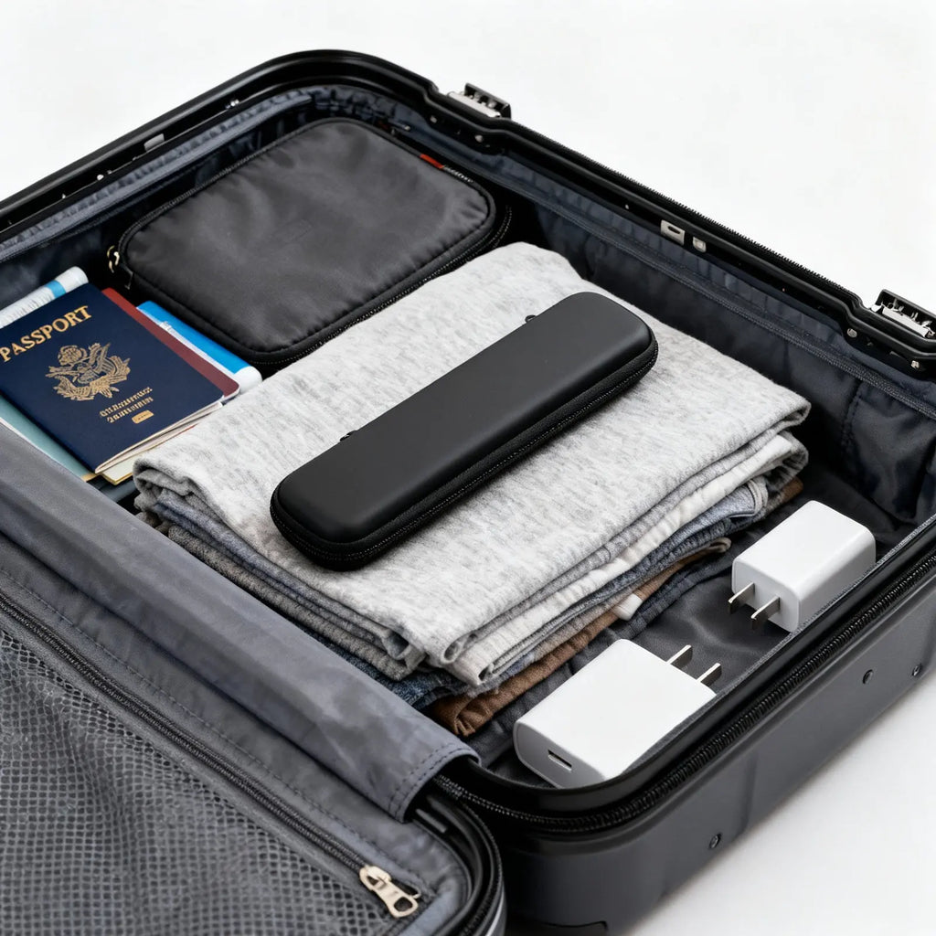 Electric Toothbrush Case Rugged Plastic Dustproof Travel Storage Box for Electric Toothbrush Power Cord Brush Toothpaste