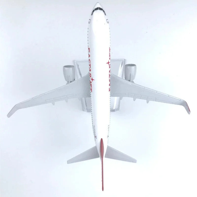 16cm B737 Korea Eastar Jet Airlines Alloy Aircraft Model Diecast 1/400 Scale Plane Metal Toy Miniatures With Base Boys Hobbies