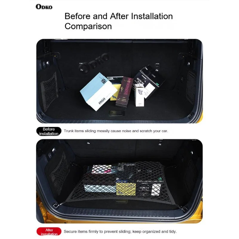 For Jeep Renegade 2015-2022 Car Trunk Luggage Storage Cargo Organiser Elastic Mesh Net Styling Accessories