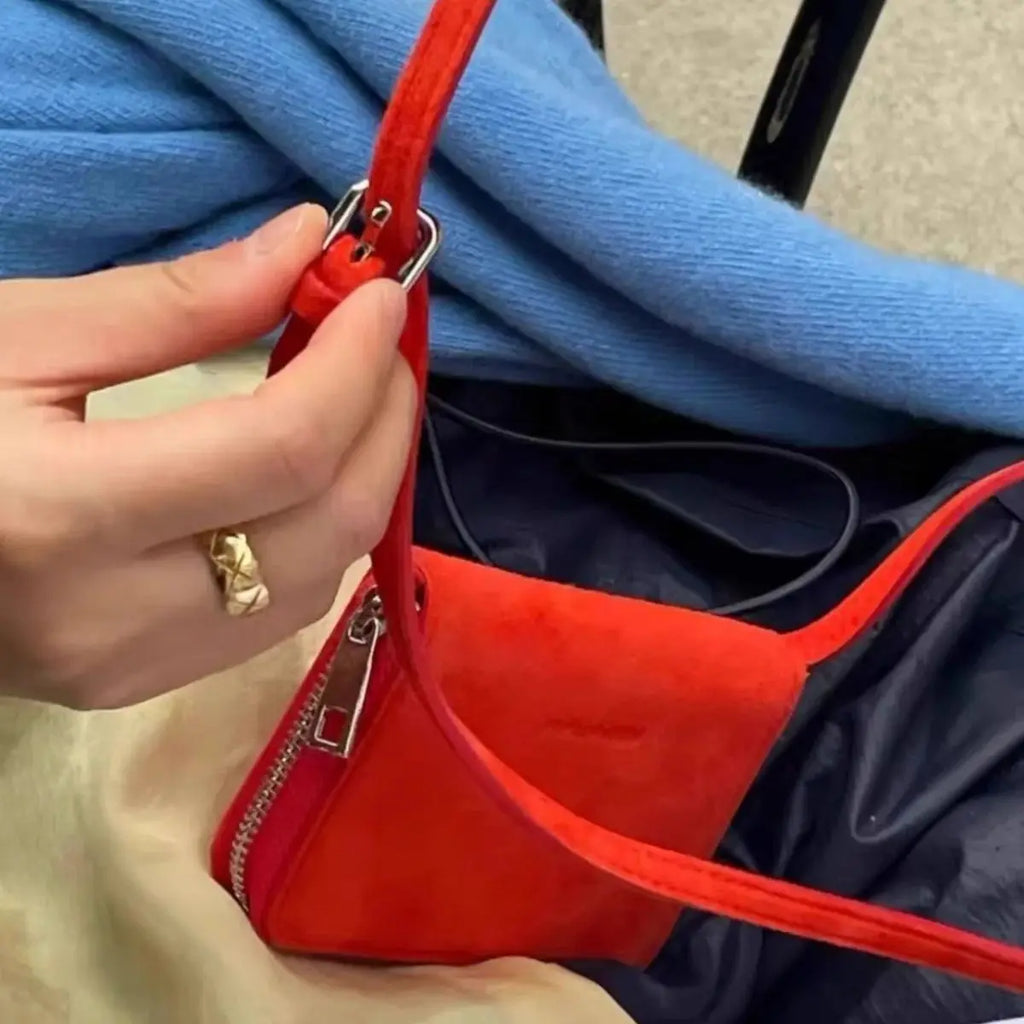 Cute Female Card Bag Small Square Bag PU Fashionable Mini Crossbody Bag European American Style High-end Retro Shoulder Bag