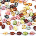 10pcs/20pcs Mixed Color Czech Glass Coffee Bean Beads For Jewelry Making Not Acrylic Beads Diy Creative Beads Special Necklace 