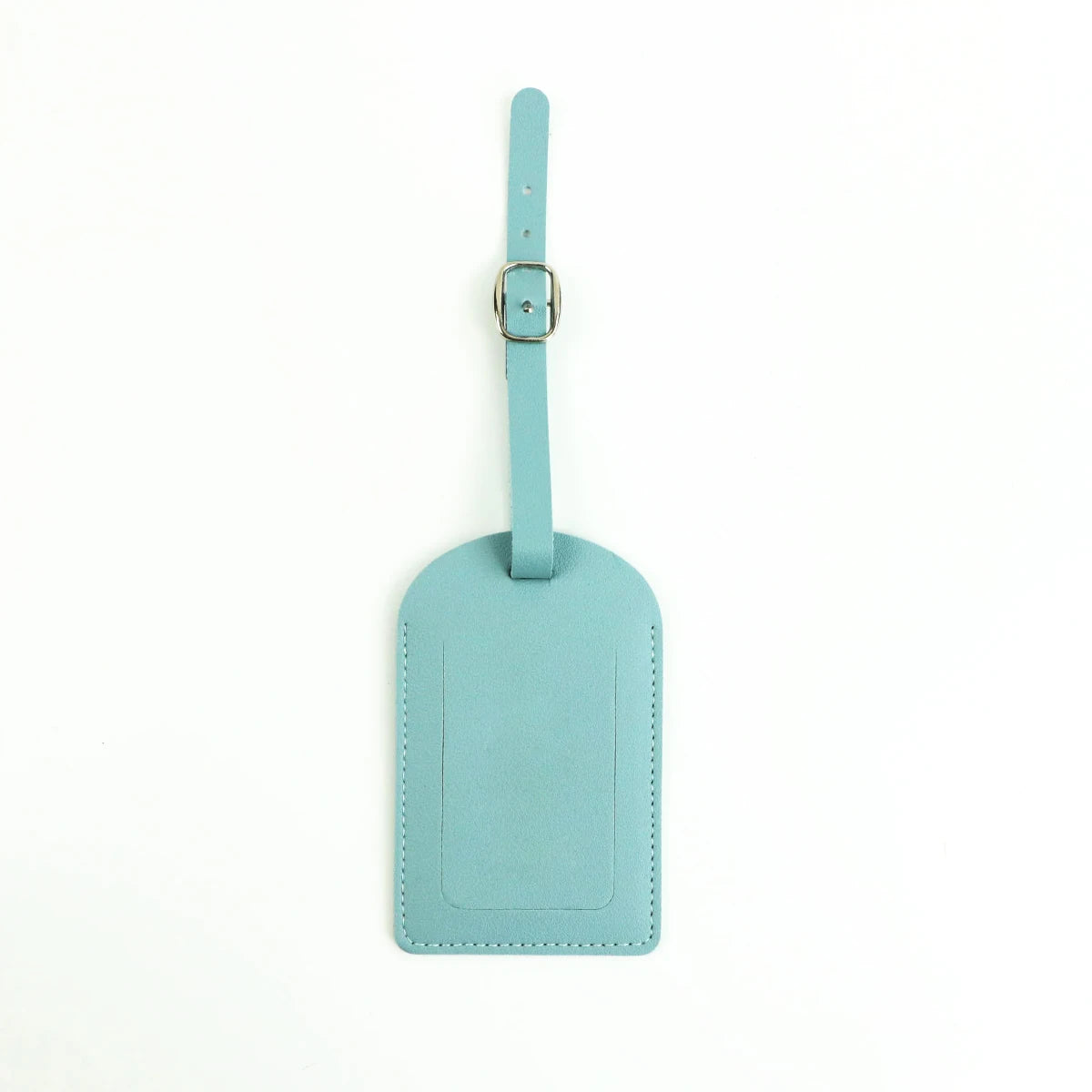 Customized letters smooth PU leather classic ultra-thin travel aviation luggage tag signature luggage label