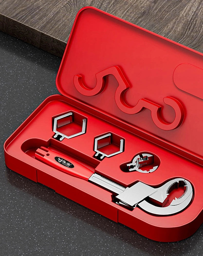 Multi-Function Sink Wrench – Universal Large Opening Faucet Tool for Bathroom and Household Pipe Installation