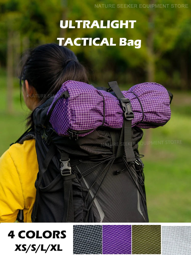 Lightweight External Hanging Bag for Backpack Tactical Hiking Camping Chair Storage Bags Tourism Travel Outdoor Gear Equipment