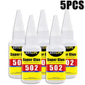 Loolifl 502 Super Glue Low Odor Fast Dry Instant Strong Adhesive Multi-Purpose Repair Glue for Wood Metal Plastic Ceramic Shoes