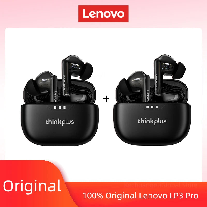 10pcs Lenovo LP3 Pro Wholesale 2pcs Original LP3 Pro Wireless Bluetooth Headphones HiFi Stereo Earbuds Noise Reduction With Mic