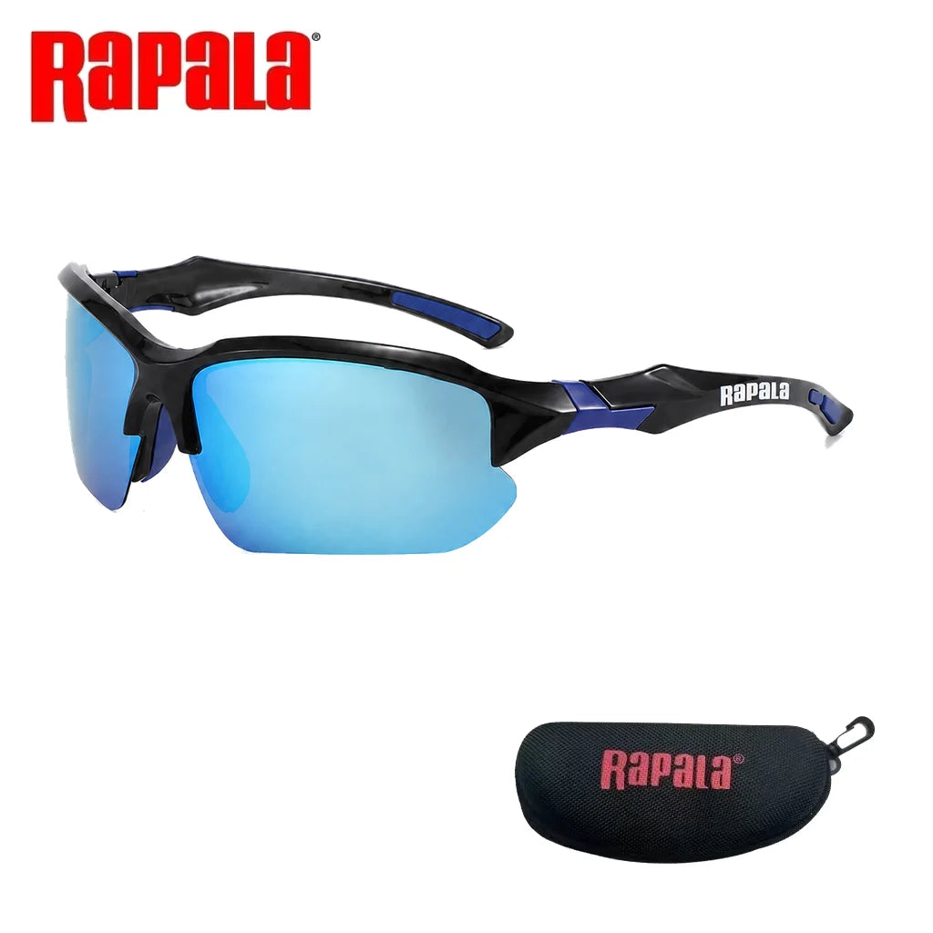 Outdoor Rapala Polarized Fishing Glasses UV400 for Fishing Riding Running Driving with Secure Fit Frame and Storage Case
