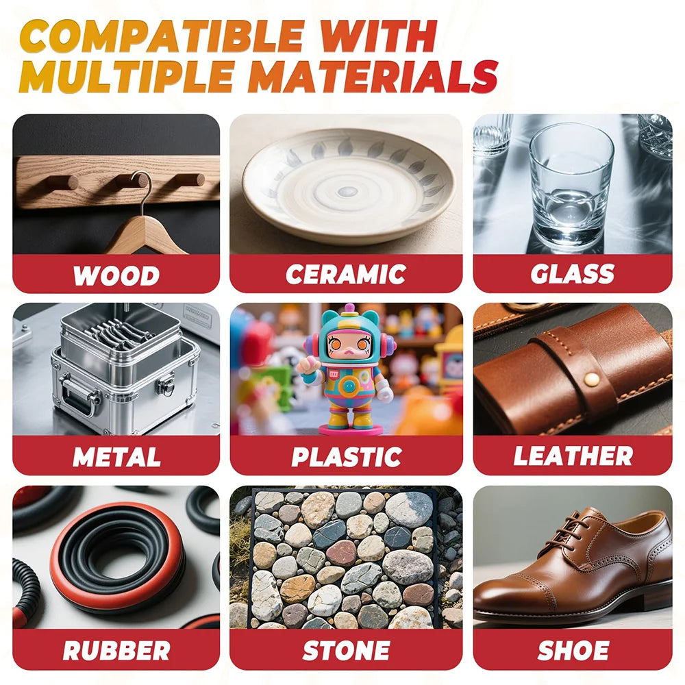 New Super Glue Extra Strong Waterproof Instant Adhesive Seconds CA Cyanoacrylate 502 Metal Shoe Glass Plastic Silicone Rubber