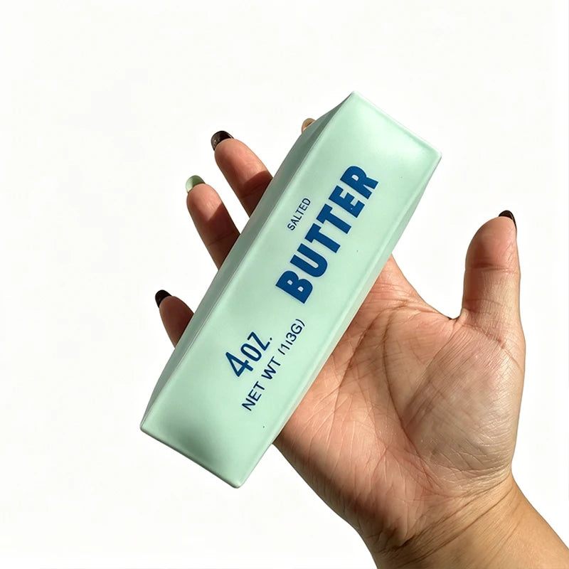 Butter Stick Squishy Stress Ball Fidget Toy Crunchy Squeeze round Blocks Anti-Stress ASMR Hand Relaxation Gift for Stress Relief